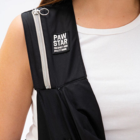 Pawstar Siyah Crossbody Küçük Irk Köpek Çapraz Taşıma Çantası Listeye Geri Dön