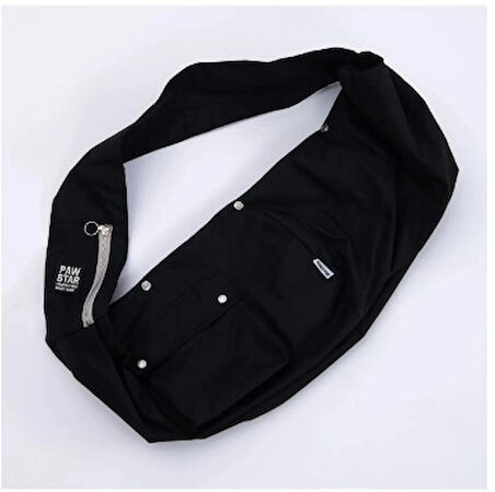 Pawstar Siyah Crossbody Küçük Irk Köpek Çapraz Taşıma Çantası Listeye Geri Dön