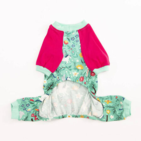 Pawstar Küçük Irk Köpek Mint Unicorn Penye Tulum Pijama