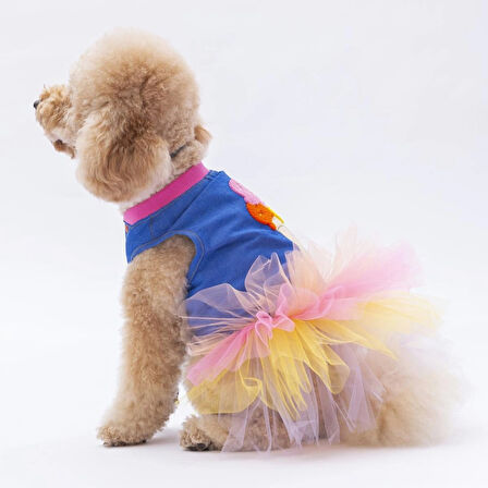 Pawstar Ice Cream Tütülü Kedi ve Küçük Irk Köpek Elbisesi