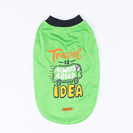 Pawstar Green Travel Orta-Büyük Irk Köpek T-shirtü