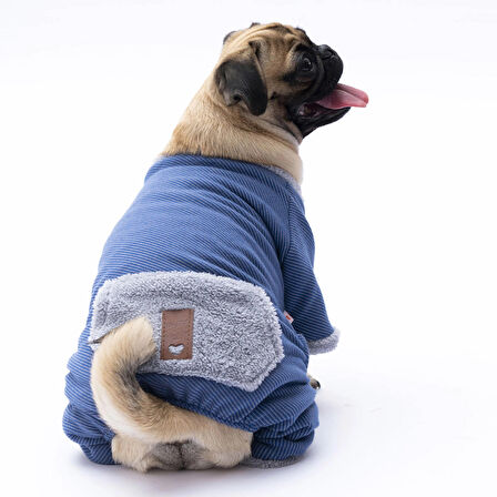 Pawstar Mavi Alabama Küçük Irk Köpek Tulumu