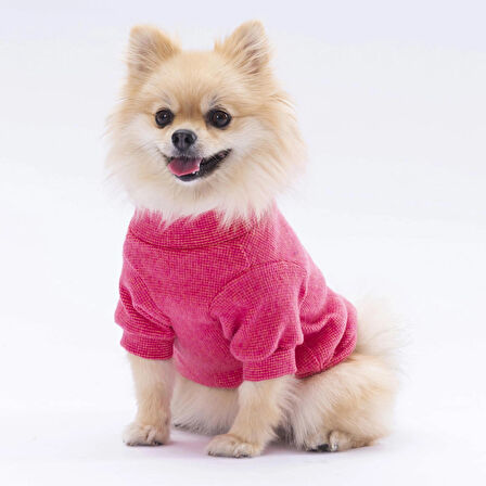 Pawstar Pembe Merino Esnek, Küçük Irk Triko Köpek Kazağı