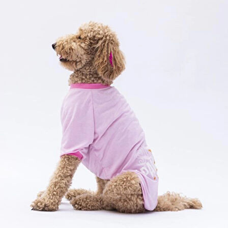 Pawstar Pembe Super Paws Orta-Büyük Irk Köpek T-shirtü