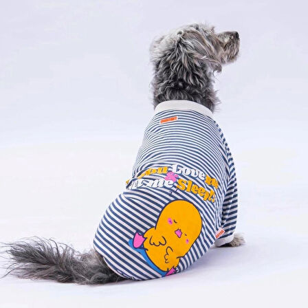 Pawstar Lacivert Let me Sleep Küçük Irk Köpek Tulumu