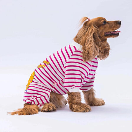 Pawstar Fuşya Let me Sleep Küçük Irk Köpek Tulumu
