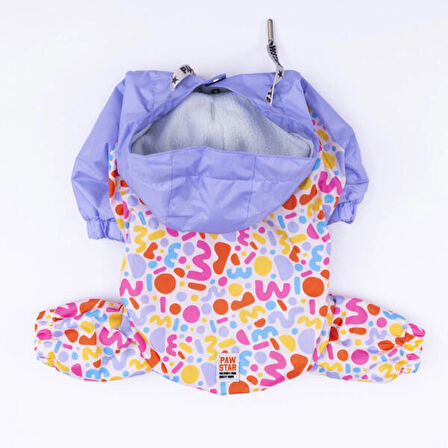 Pawstar Marsala Polarlı Su Geçirmez Orta-Büyük Irk Köpek Yağmurluk Tulum