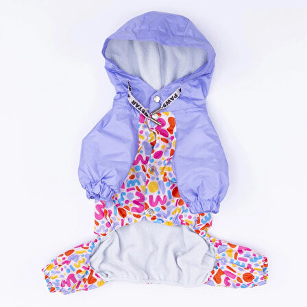 Pawstar Marsala Polarlı Su Geçirmez Orta-Büyük Irk Köpek Yağmurluk Tulum