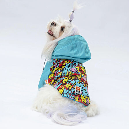 Pawstar Hollywood Polarlı Su Geçirmez Küçük Irk Köpek Yağmurluğu
