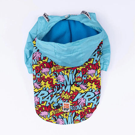 Pawstar Hollywood Polarlı Su Geçirmez Küçük Irk Köpek Yağmurluğu