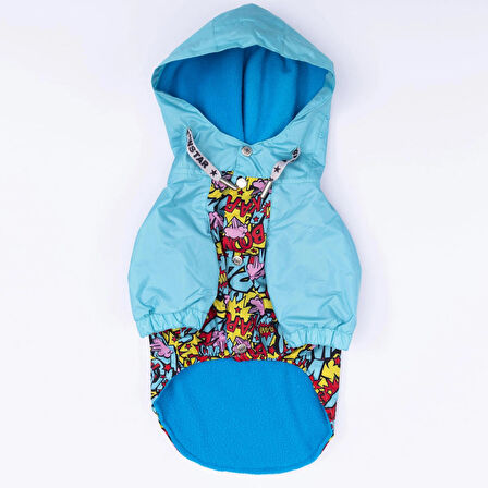 Pawstar Hollywood Polarlı Su Geçirmez Küçük Irk Köpek Yağmurluğu