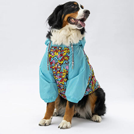 Pawstar Hollywood Polarlı Su Geçirmez Orta-Büyük Irk Köpek Yağmurluğu