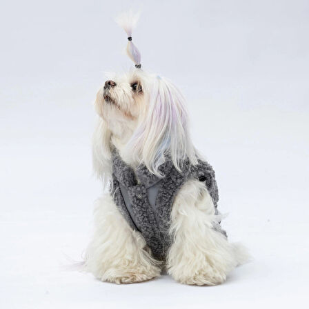 Pawstar Gri Churchill Su Geçirmez Küçük Irk Köpek Yeleği