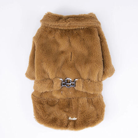Pawstar Kahverengi Paris Küçük Irk Köpek Ceketi