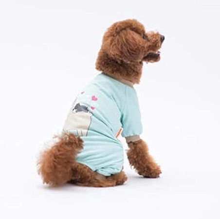 Pawstar Lama&Dog Küçük Irk Köpek Penye Tulum Pijama