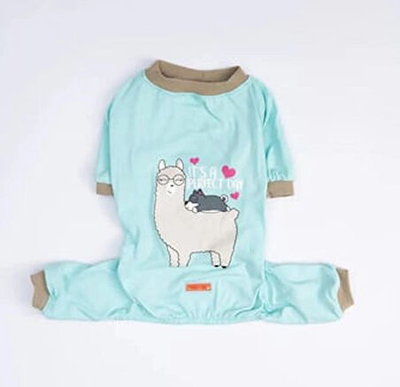 Pawstar Lama&Dog Küçük Irk Köpek Penye Tulum Pijama