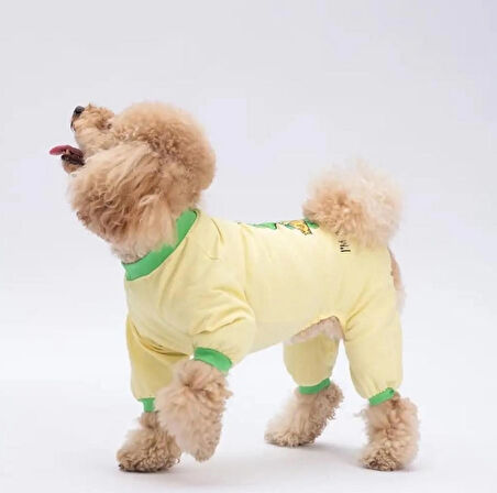 Pawstar Ninja Diet Küçük Irk Köpek Penye Tulum Pijama