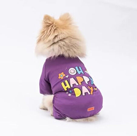 Pawstar Happy Küçük Irk Köpek Penye Tulum Pijama
