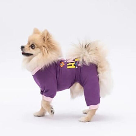 Pawstar Happy Küçük Irk Köpek Penye Tulum Pijama