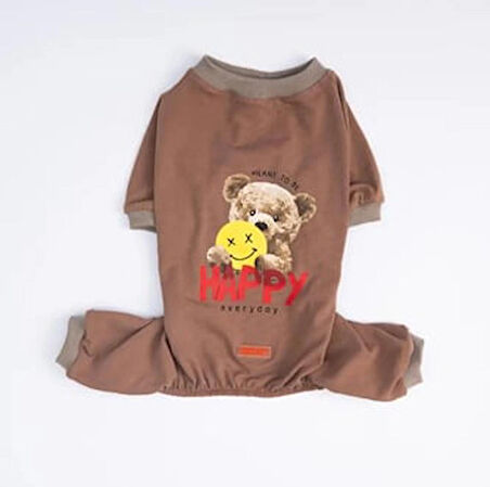Pawstar Happy Teddy Bear Orta-Büyük Irk Köpek Penye Tulum