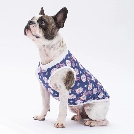 PawStar Baseball T-Shirt Küçük Irk Köpek T-shirtü