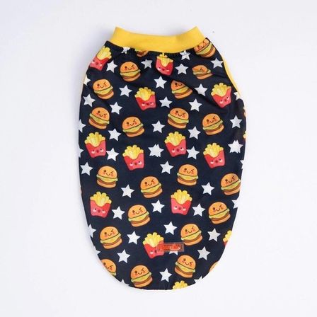 PawStar Star Hamburger Küçük Irk Köpek T-shirtü