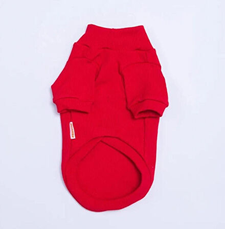 Pawstar Kırmızı Wow Nakışlı Esnek Küçük Irk Köpek Likralı Triko