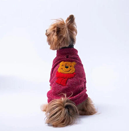 Pawstar Bordo Pooh's Ashdown Winnie Küçük Irk Köpek Kazağı