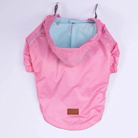Pawstar Pembe Pluvia v25 Polarlı Su Geçirmez Küçük Irk Köpek Yağmurluğu