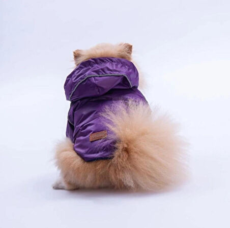 Pawstar Mor Pluvia v25 Polarlı Su Geçirmez Küçük Irk Köpek Yağmurluğu