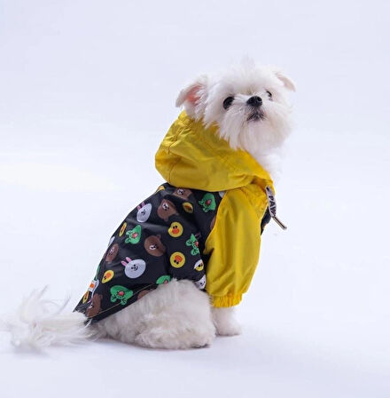 Pawstar Osaka Smile Polarlı Su Geçirmez Küçük Irk Köpek Yağmurluğu