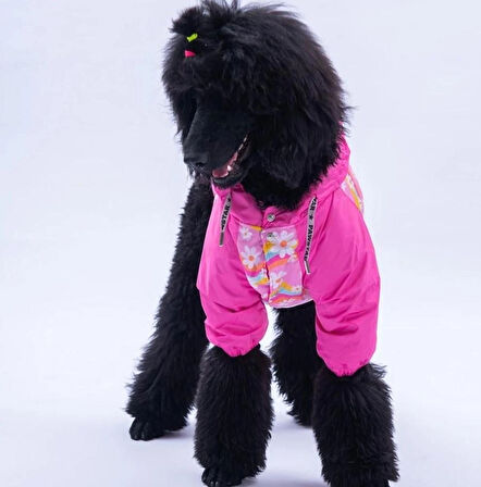 Pawstar Florence Daisy Polarlı Su Geçirmez Orta-Büyük Irk Köpek Yağmurluğu
