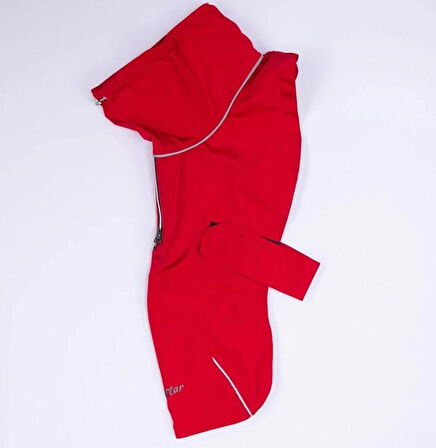 Pawstar Kırmızı Colombia Prime Su Geçirmez Orta-Büyük Irk Köpek Pratik Yağmurluk