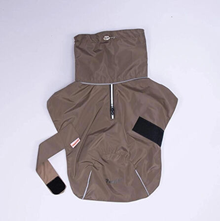 Pawstar Kahverengi Colombia Prime Su Geçirmez Orta-Büyük Irk Köpek Pratik Yağmurluk