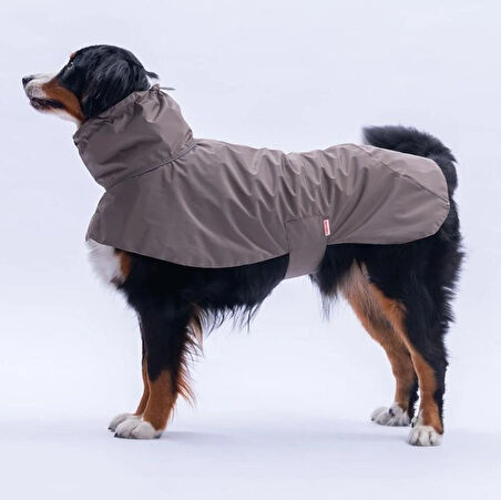 Pawstar Kahverengi Colombia Prime Su Geçirmez Orta-Büyük Irk Köpek Pratik Yağmurluk