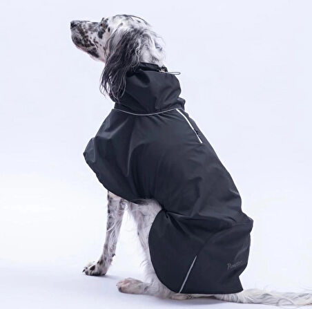 Pawstar Siyah Colombia Prime Su Geçirmez Orta-Büyük Irk Köpek Pratik Yağmurluk