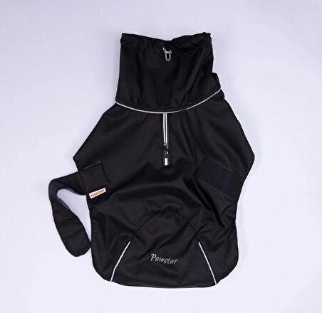 Pawstar Siyah Colombia Prime Su Geçirmez Orta-Büyük Irk Köpek Pratik Yağmurluk