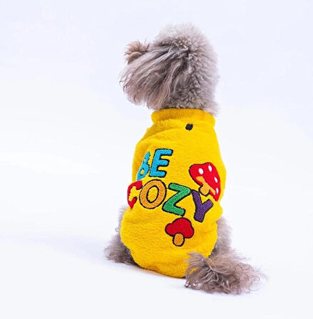 Pawstar Sarı Porto Cozy Küçük Irk Köpek Pofuduk Sweatshirt