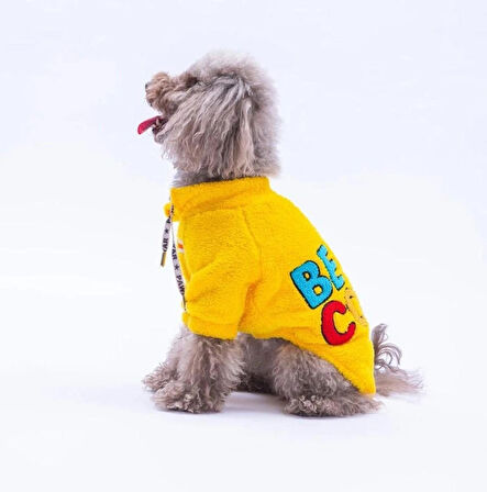 Pawstar Sarı Porto Cozy Küçük Irk Köpek Pofuduk Sweatshirt