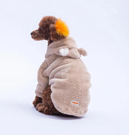 Pawstar Bej LuccaTeddy Küçük Irk Köpek Pofuduk Hoodie Sweatshirt