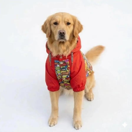 PawStar 26551 Wow Orta-Büyük Irk Polarlı Yağmurluk