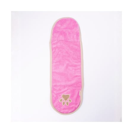 Pawstar Kedi  Köpek Banyo Kurulama Elcikli Havlu Pembe 23x78cm %100 Pamuk