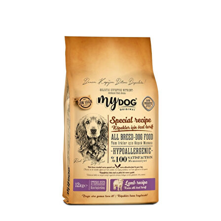 Mydog Az Tahıllı Kuzu Etli Diyet & Kısır Köpek Maması 12kg