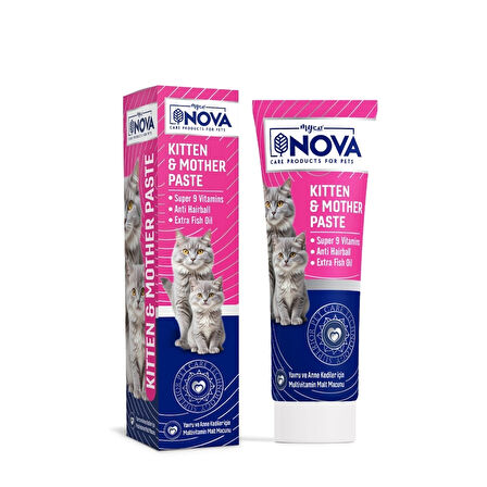 NOVA PREMIUM KITTEN&MOTHER ANTI HAIRBALL MALT PASTE