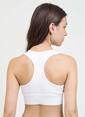 Comm-Ci Yuvarlak Yaka Düz Beyaz Kadın Büstiyer 1013