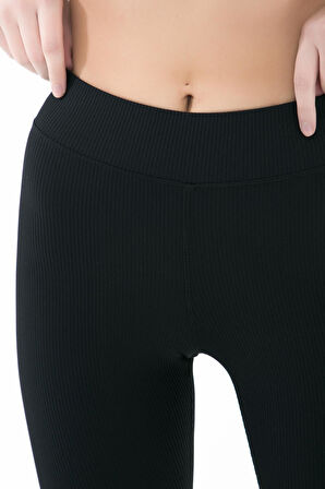 Fitilli Biker / Bisikletçi Tayt, Yüksek Bel - Gaviel