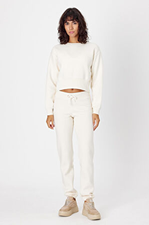 Gadiel Bisiklet Yaka Crop Sweatshirt