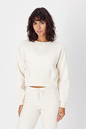 Gadiel Bisiklet Yaka Crop Sweatshirt