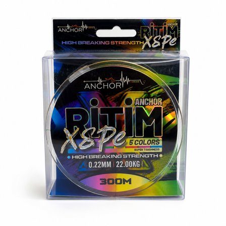 İp Örgü Misina - 8 Kat - Anchor Ritim X8 - 300mt - Ebruli - 0.22mm