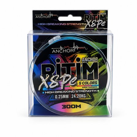 İp Örgü Misina - 8 Kat - Anchor Ritim X8 - 300mt - Ebruli - 0.25mm